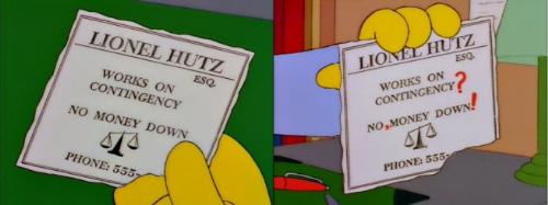 The Simpsons - Ad - Lionel Hutz's advert