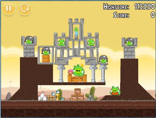 Angry Bird Last Level on Google Chrome - This is the last level of popular game 'Angry Birds' that can be played via Google Chrome Apps. Visit this link to play for free: http://chrome.angrybirds.com/