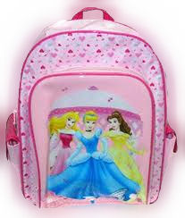 back pack - little girls backpack, princess themed