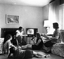 Watching TV - This is what it was like to watch TV in 1958.