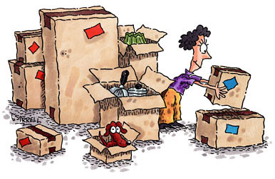 Cartoon moving out house - Cartoon moving out