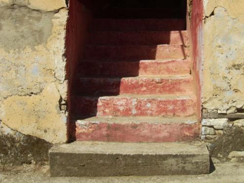 red stairs - red stairs,like one