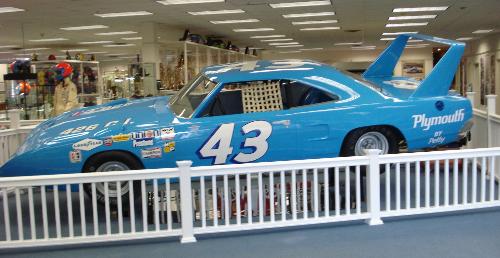 Richard Petty's Superbee - This is the first car you see when entering the museum. There are many of his other cars that he raced displayed in the museum.