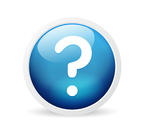 Question mark - Question mark on a blue button. This is a question.