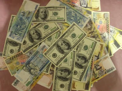 pesos & dollars - how to combine them