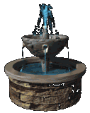 Water Fountain - animated image of a water fountain