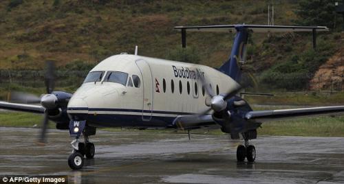 Buddha Air - A Buddha Air Beechcraft 1900D aircraft, the type pf plane that crashed

Read more:
http://www.dailymail.co.uk/news/article-2041635/Two-Americans-19-dead-Mount-Everest-plane-crash.html
