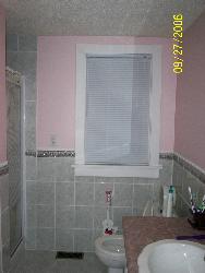 bath remodel finished project - Project I just finished this was a handfull, new ceramic tile replastered the walls stucco on the ceiling and all new flooring fixtures and cabinets...old homes are hard work