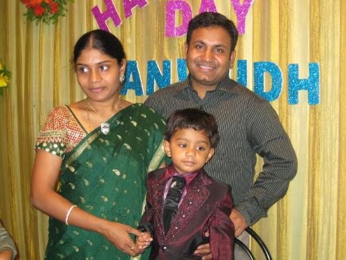 Family pic - On his 2nd birthday in Hyderabad