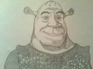 shrek - great fun while drawing this one... and the finished product, well opinions and criticism are welcome.