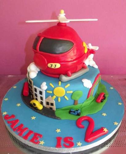 Helicopter Birthday Cake - The latest cake from my talented daughter Helen!