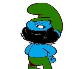me! - a little pic modification to show how i would probably look like in winter if i was a smurf!