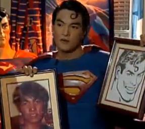Superman-fan - you gotta admire this gay for being a superman