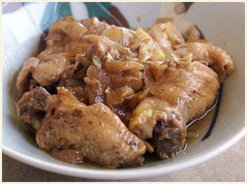 Chicken adobo - Chicken adobo in fish sauce