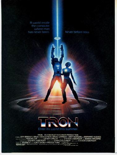 tron 1982 - A Sci-Fi adventure movie.