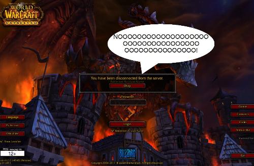 You have been disconnected! - NOoo! I been disconnected from a raid!!!!!
