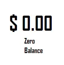 Zero Balance - $ 0.00