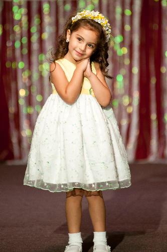 My granddaughter at a pageant - She won Princess.