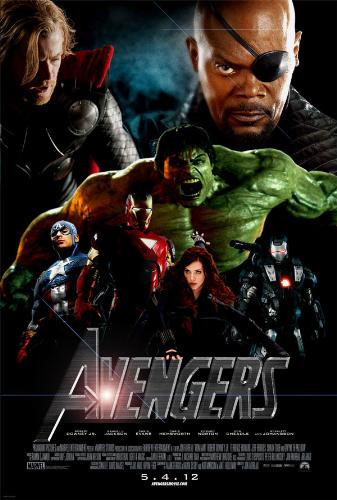 Avengers 2012 - Nick Fury, Captain America, Black Widow, Iron Man, Hulk, Thor