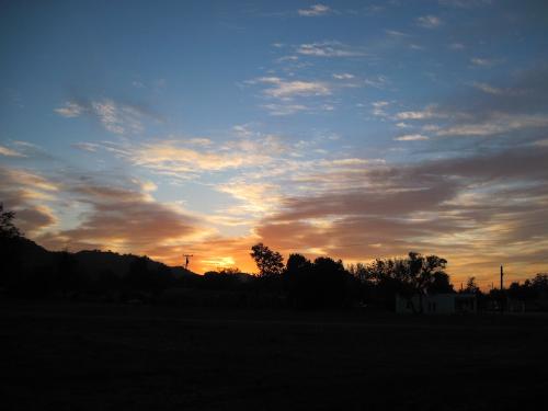 Sunset in Los Alamos, California in October - This was taken across the street from Twin Oaks Restaurant