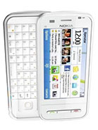 nokia c6 - http://www.gsmarena.com/nokia_c6-3229.php  General 	2G Network 	GSM 850 / 900 / 1800 / 1900 3G Network 	HSDPA 900 / 1900 / 2100  	HSDPA 850 / 1900 / 2100 Announced 	2010, April Status 	Available. Released 2010, July Size 	Dimensions 	113 x 53 x 16.8 mm, 80 cc Weight 	150 g Display 	Type 	TFT resistive touchscreen, 16M colors Size 	360 x 640 pixels, 3.2 inches (~229 ppi pixel density)  	- QWERTY keyboard - Proximity sensor for auto turn-off - Accelerometer sensor for UI auto-rotate Sound 	Alert types 	Vibration; MP3 ringtones Loudspeaker 	Yes 3.5mm jack 	Yes, check quality Memory 	Phonebook 	Practically unlimited entries and fields, Photocall Call records 	Detailed, max 30 days Internal 	240 MB Card slot 	microSD, up to 16GB, 2GB included, buy memory Data 	GPRS 	Class 32 EDGE 	Class 32 3G 	HSDPA 3.6 Mbps WLAN 	Wi-Fi 802.11 b/g Bluetooth 	Yes, v2.0 with A2DP Infrared port 	No USB 	Yes, v2.0 microUSB Camera 	Primary 	5 MP, 2592 x 1944 pixels, autofocus, LED flash, check quality Features 	Geo-tagging Video 	Yes, VGA@30fps Secondary 	Yes, QVGA Features 	OS 	Symbian OS v9.4, Series 60 rel. 5 CPU 	434 MHz ARM 11 processor Messaging 	SMS, MMS, Email, Push Email, IM Browser 	WAP 2.0/xHTML, HTML, RSS feeds Radio 	Stereo FM radio with RDS Games 	Yes + downloadable Colors 	White, Black GPS 	Yes, with A-GPS support Java 	Yes, MIDP 2.1  	- Yahoo! Messenger, Google Talk, Windows Live Messenger - MP3/WMA/WAV/eAAC+ player - MP4/H.264/WMV player - Document viewer (Word, Excel, PowerPoint, PDF) - Flash Lite v3.1 - Voice command/dial - Predictive text input Battery 	 	Standard battery, Li-Ion 1200 mAh (BL-4J) Stand-by 	Up to 384 h (2G) / Up to 384 h (3G) Talk time 	Up to 7 h (2G) / Up to 5 h (3G) Music play 	Up to 30 h Misc 	SAR US 	1.20 W/kg (head) 1.21 W/kg (body)  SAR EU 	1.05 W/kg (head)  Price group 	[About 160 EUR]