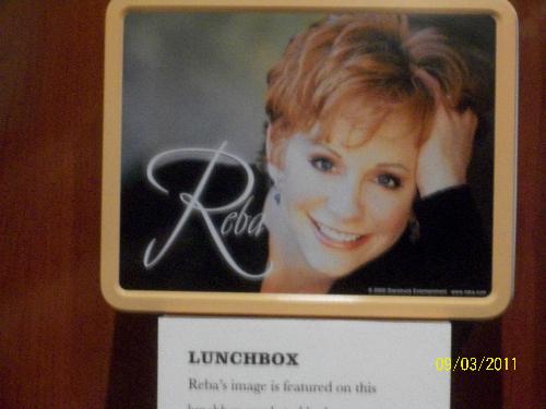 Reba lunch box - This is a Reba Mcentire lunch box I am a big fan of Reba and so is my family.
