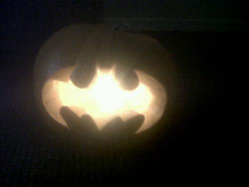 batman - batman carved pumpkin