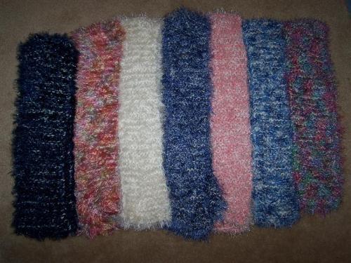 Scarves - These arent the scarves I have made but are very much alike.