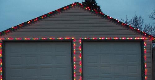 Garage Lights - Ready for the holidays