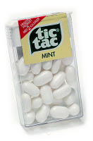 the tic-tac - she just eating this....