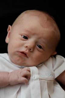 Baby Nathan - This is a picture of my new baby, Nathan Thomas Burnett. He was born September 8 and weighed 8 pounds, 12 ounces. He is now at 13 pounds, 13 ounces! This is one of the pictures from his first photo shoot!