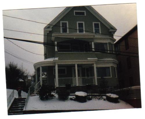 Winter house with snow - This is my boyfriend&#039;s house in Fall River, Mass.