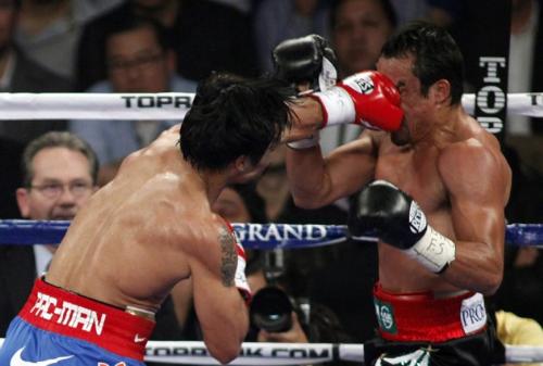 MARQUEZ landed clearer punch! - MARQUEZ landed clearer jab!