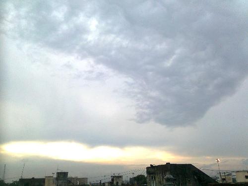 The Clouds - The grey clouds before the rains fascinate me .