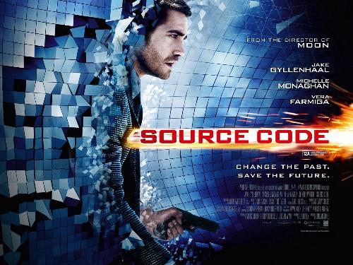 Source Code movie poster. - Source Code is also a Sci-film. One person decided to alter the past and live in there as well.