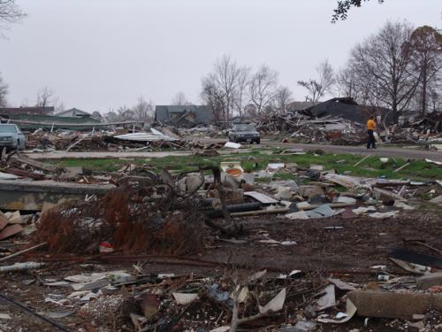 9th Ward in New Orleans - I happen to be in New Orleans after the aftermath. It made me sad how these people lost their homes. God help them.