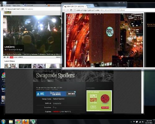 Projectors Illuminate Skyscrapers in New York  - Ignore the silly various browsers, but look how awesome the image in the top right is! That projector must be insanely powerful to project so far.