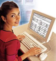 Data Entry - This is a picture in which someone is doing data entry!