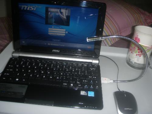 My MSI U160 Netbook - I bought this last year. So far, I have no problems with this netbook but I still want to buy an Apple netbook. 