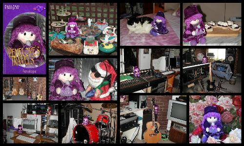 Penelopes Travels - My purple doll Penelope my photographic model..