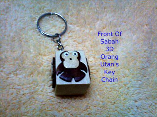 3D Sabah Orang Utan's Key Chain For Sale - Sabah is famous for it's Orang Utan's in Sepilok. Get your collection of Borneo's key chain for only $3.00 and Worldwide FREE SHIPPING!  Buy it here: http://www.ebay.com/itm/260901835236?ssPageName=STRK:MESELX:IT&_trksid=p3984.m1555.l2649