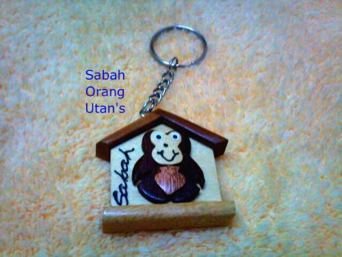 Sabah Orang Utan's Key Chain For Sale - Sabah Orang Utan's key chain, the most famous animal in Sabah situated in Sepilok. $3.00 and Free Shipping Worldwide.  Buy it now = http://adf.ly/776057/sabahborneokeychain