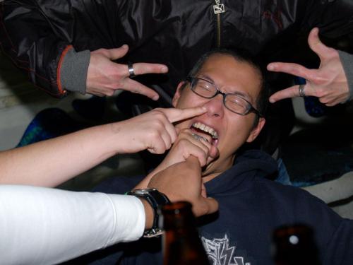 attack of the nose pickers - getting attacked by the nose pickers
