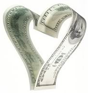 money - This is money in the shape of a heart!