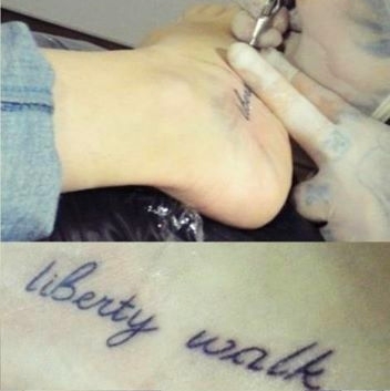 Liberty Walk - This is a tattoo of a co-smiler (SMILER are Miley's fans)   I want to have the same.