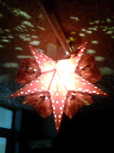 Welcoming Christmas - The red star shows signs that Christmas is so near :) Merry Christmas !