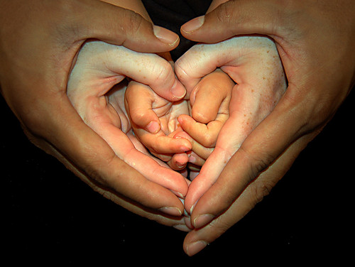 Mommy Daddy and Child hands :P - Well its just a lovely picture you know :D