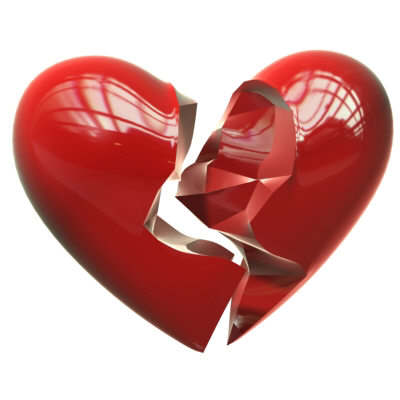 a broken heart - There are many brokenhearted people in the world. God cares about brokenhearted people. We ought to tell them that God wants to mend their broken hearts.