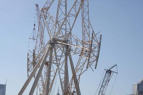 Big Ferris Wheel - big ferris wheel in Melbourne Australia, under re construction 2011