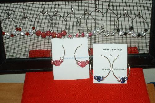 Earrings I created - I always shied away from making earrings. A few weeks ago, I decided to try again and these are some of what I made.
